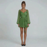 Rosalind Lace-Up Mini Dress