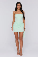 Island Horizon Strapless Mini Dress Mint