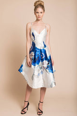 Ingrid Floral Dress Blue