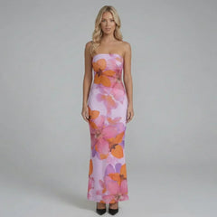 Romina Mesh Maxi Dress