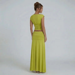 Millie Ruched Maxi Set