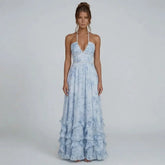 Vivienne Ruffle Maxi Dress