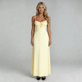 Iliana Lace-Up Maxi Dress
