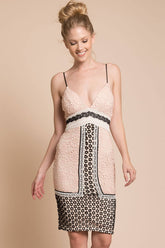 Charli The Perfect Birthday Bodycon Dress Dusty Pink