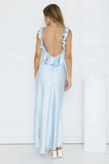 Chasing The Spark Satin Maxi Dress