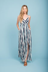 Tristan Pocket Maxi Dress Navy