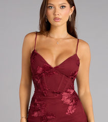 Korrie Floral Soutache Mini Dress