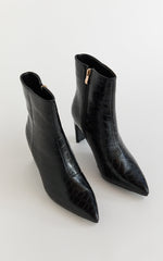 Billini - Alden Boots in Black Croc