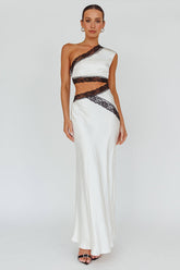 Mahli One-Shoulder Maxi Dress Champagne