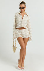 Lioness - Babydoll Top in Cream Floral