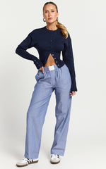Lioness - Head in the Clouds Cardigan in Navy