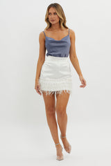 Tamera Cowl Neck Cami Top Slate