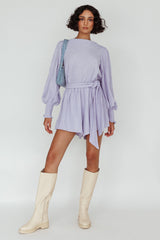 Summer Lover Long Sleeve Romper Lilac