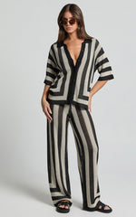 Seven Wonders - Ziggy Pant in Black/Sand