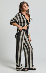 Seven Wonders - Ziggy Pant in Black/Sand