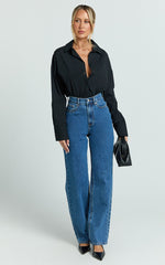 Terah Shirt - Button Up Shirt in Black