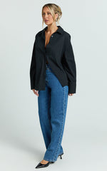 Terah Shirt - Button Up Shirt in Black