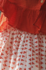 The Scarlet Frill Top