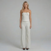 Loren Wide-Leg Pants Set
