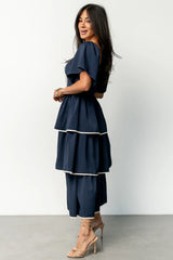 Madrid Tiered Dress | Navy