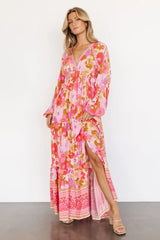 Malena Maxi Dress | Pink Multi