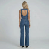 Sloane Heartcut Denim Jumpsuit