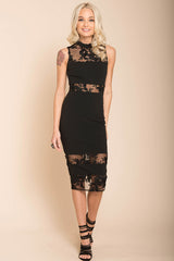 Drea Bodycon Cutout Club Dress Black