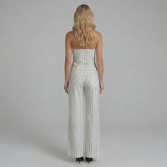 Loren Wide-Leg Pants Set