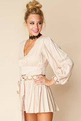 Samantha Boho Romper Beige
