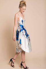 Ingrid Floral Dress Blue