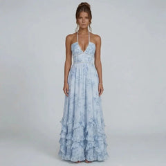 Vivienne Ruffle Maxi Dress