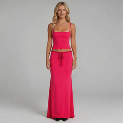 Demi Drawstring Maxi Set