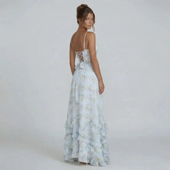 Vivienne Ruffle Maxi Dress