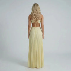 Naomi Pleated Maxi Dress