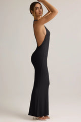Modal Racerback Maxi Dress in Black