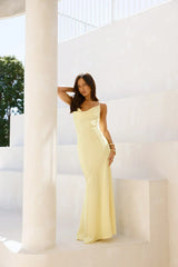 Brilliant Belle Satin Maxi Dress