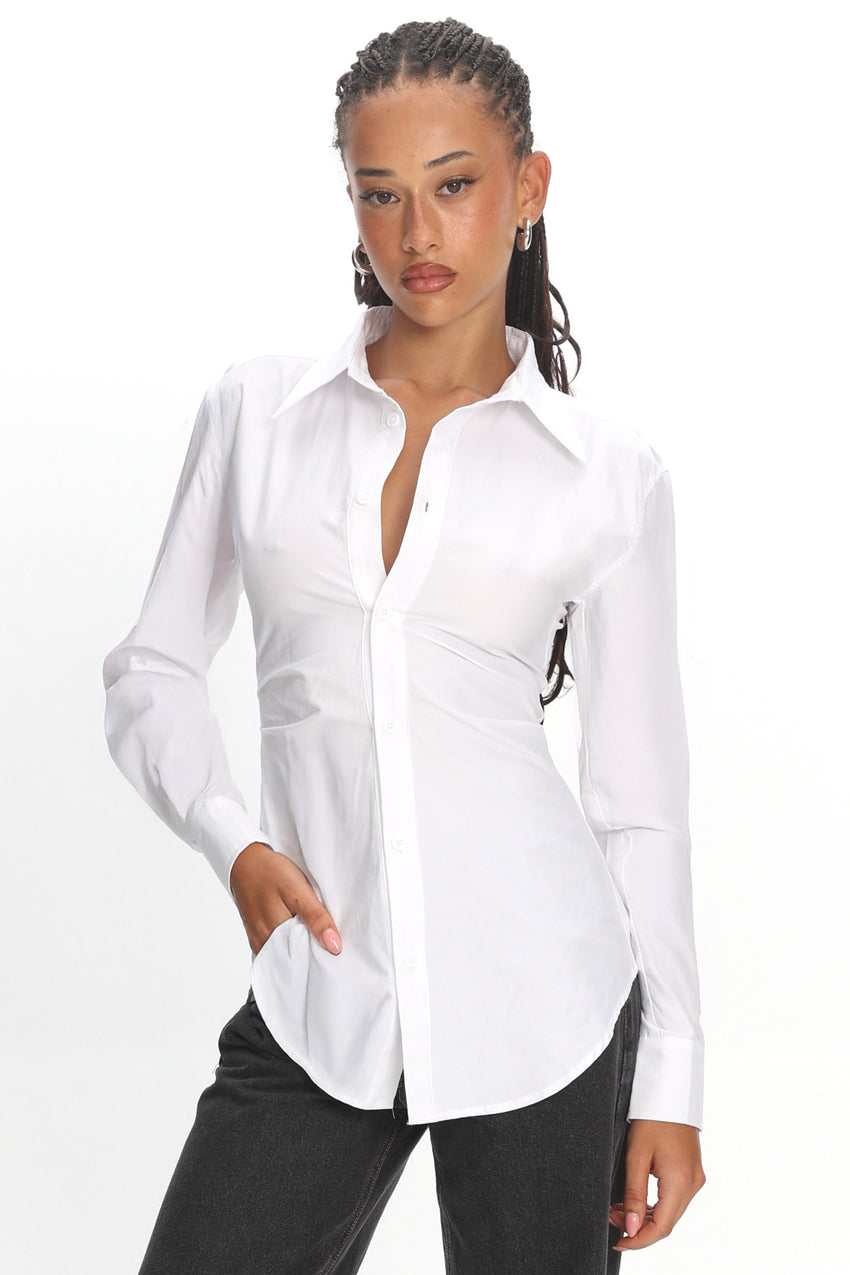 LIONESS Naomi Shirt Porcelain