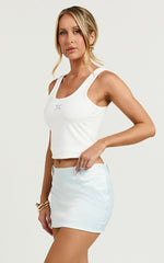 Lioness - Leo Mini Skirt in Pale Blue