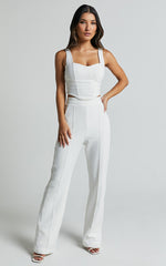 Minelli Top - Bustier Corset Top in Ivory