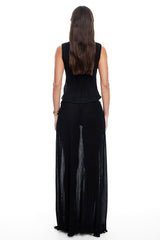 LIONESS Ford Maxi Skirt Onyx