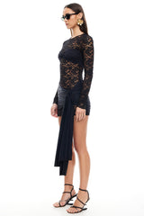 LIONESS Midnight Mini Dress Onyx