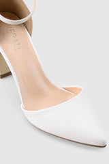 VERALi Kitra Closed Toe Heels White