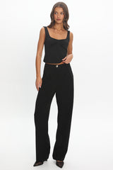 Shellby Wide Leg Pants Black
