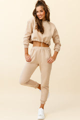 Monterey Elasticated Waist Jogger Pants Tan