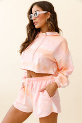 September Sun Drawstring Waist Shorts Pink