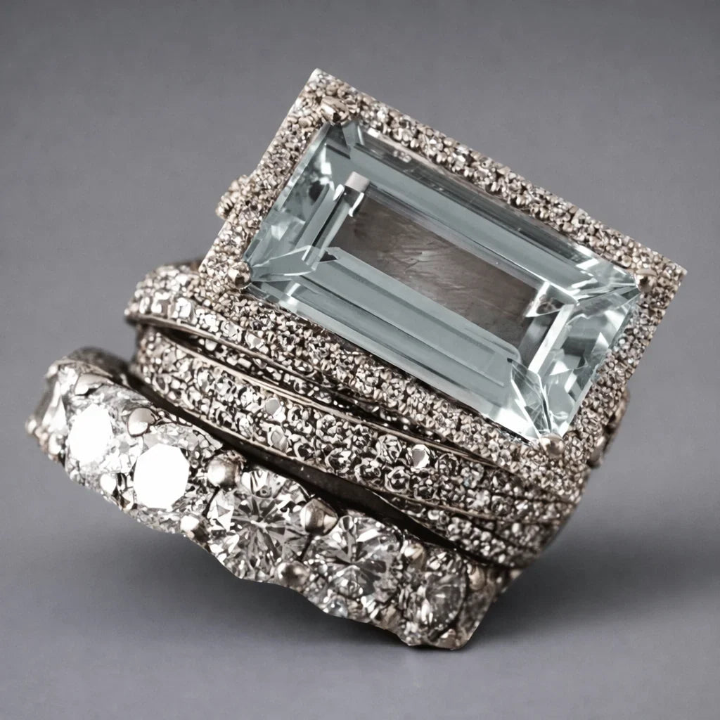 Women's Vintage Turquoise Stackable Ring Set | Silver-Tone Boho Rings